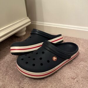 Navy Crocs